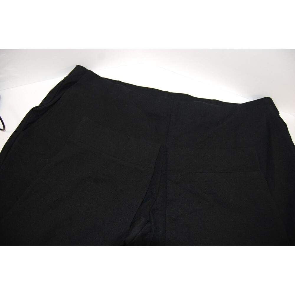 J Jill Purejill Black Straight Leg Leggings Size L Pull On Waistband Pockets